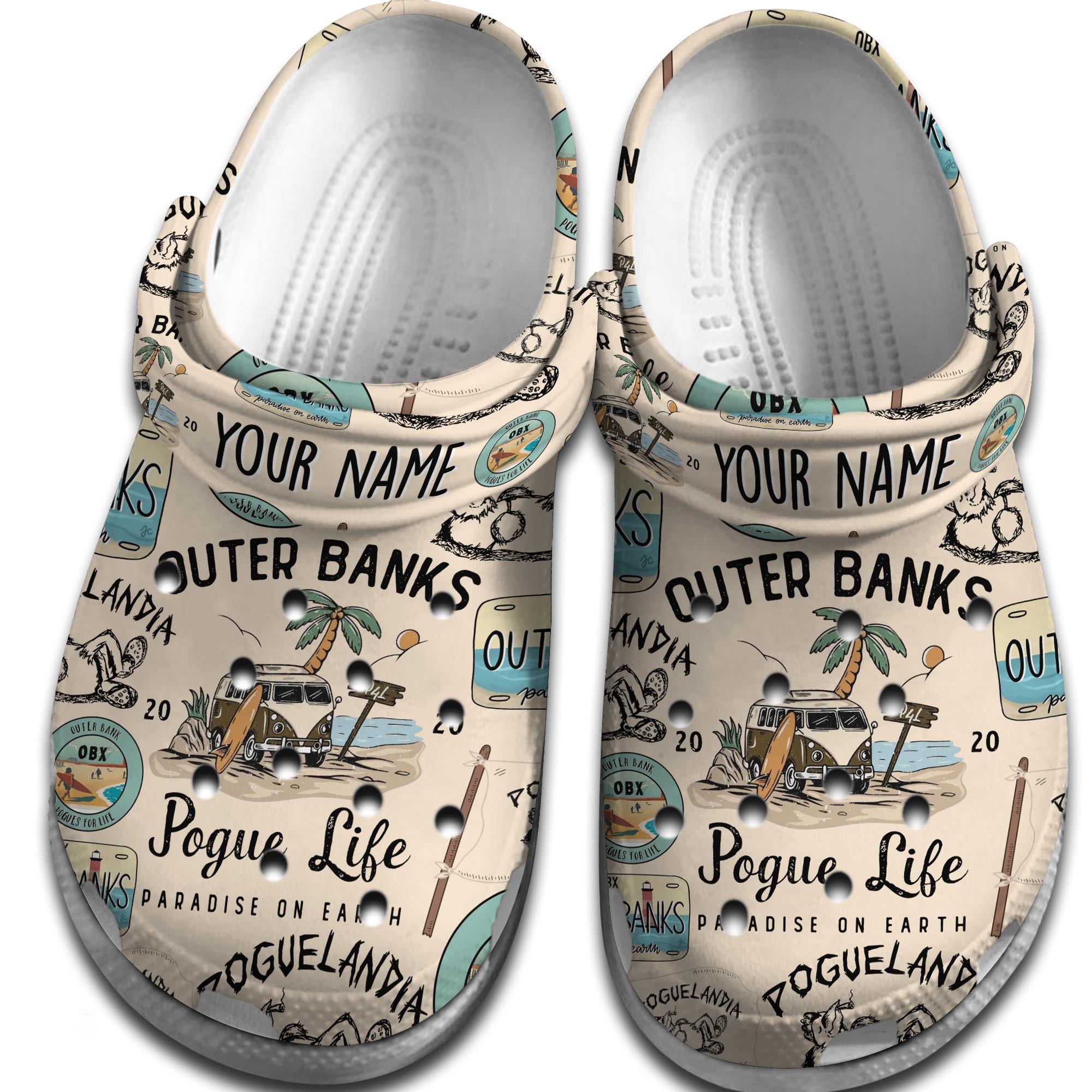 Outer Banks TV Series Crocs Crocband Clogs Shoes Comfortable For Men Women and Kids - Image 2