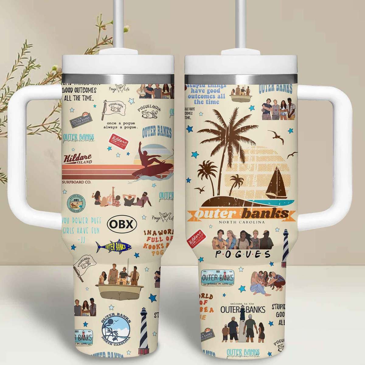 Outer Banks TV Series Custom Stanley Cup 40 oz 30 oz Tumbler With HandleTVC2301513 - Image 2