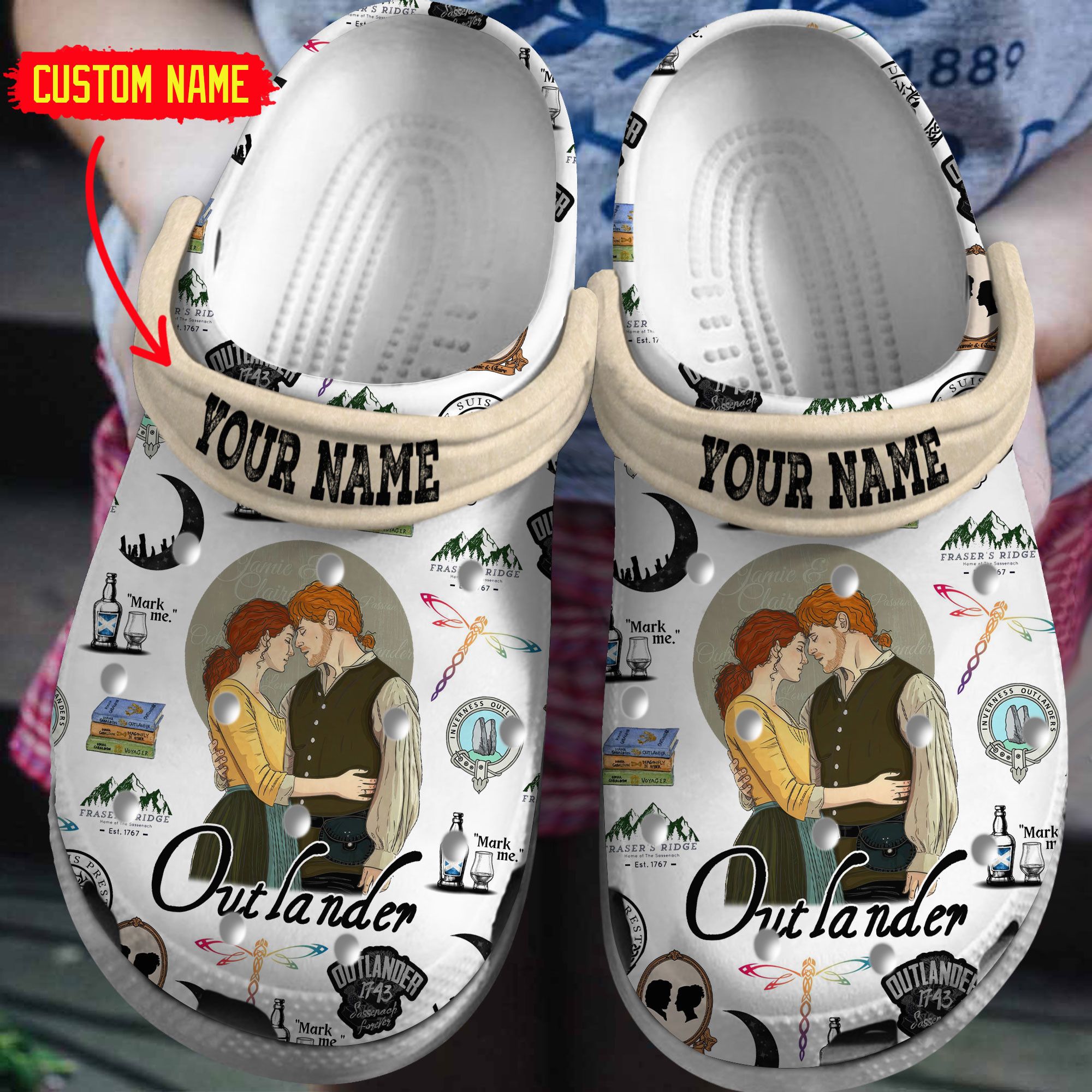 Outlander TV Series Crocs Crocband Clogs Shoes Comfortable For Men Women and Kids