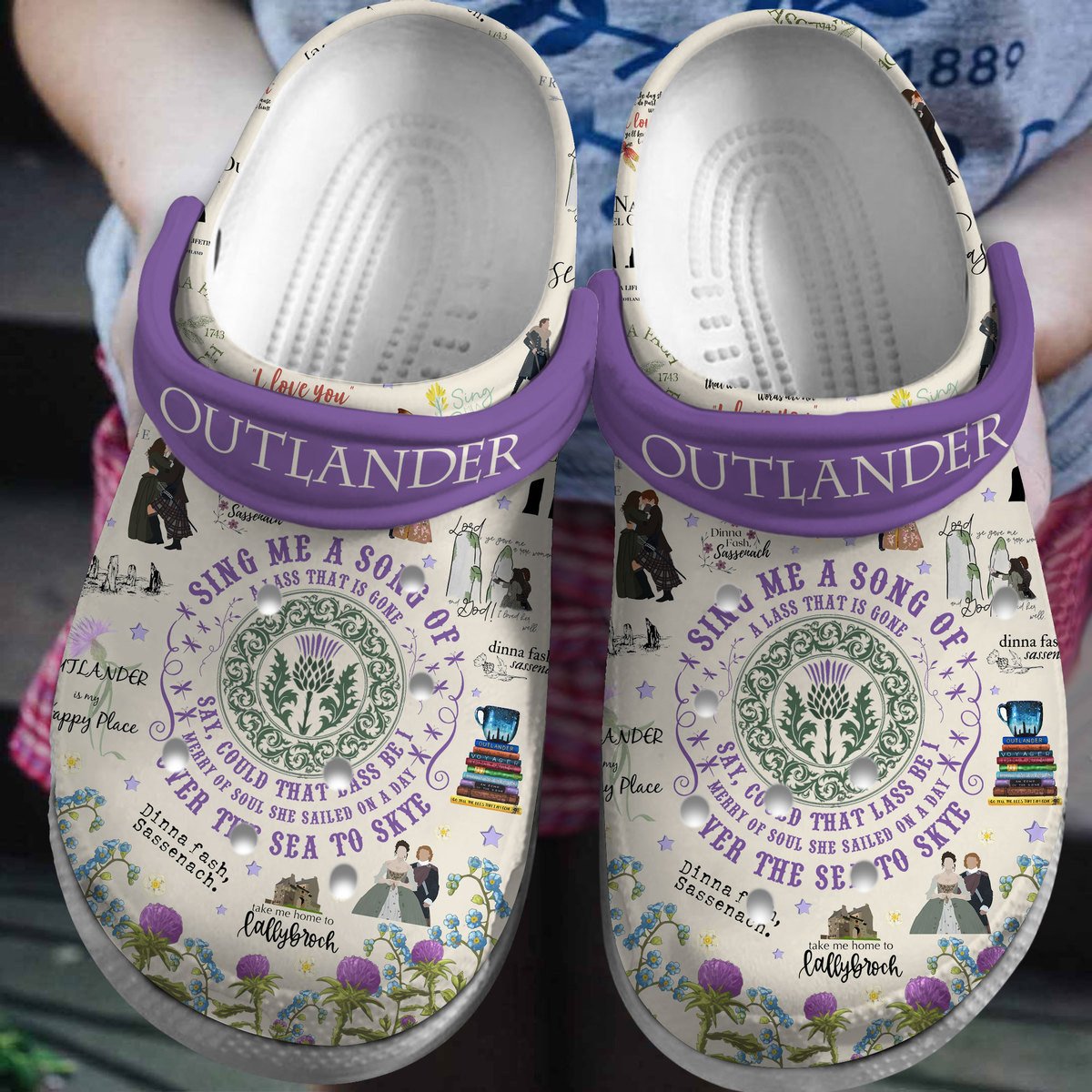 Outlander TV series Crocs Crocband Clogs Shoes Comfortable For Men Women and Kids
