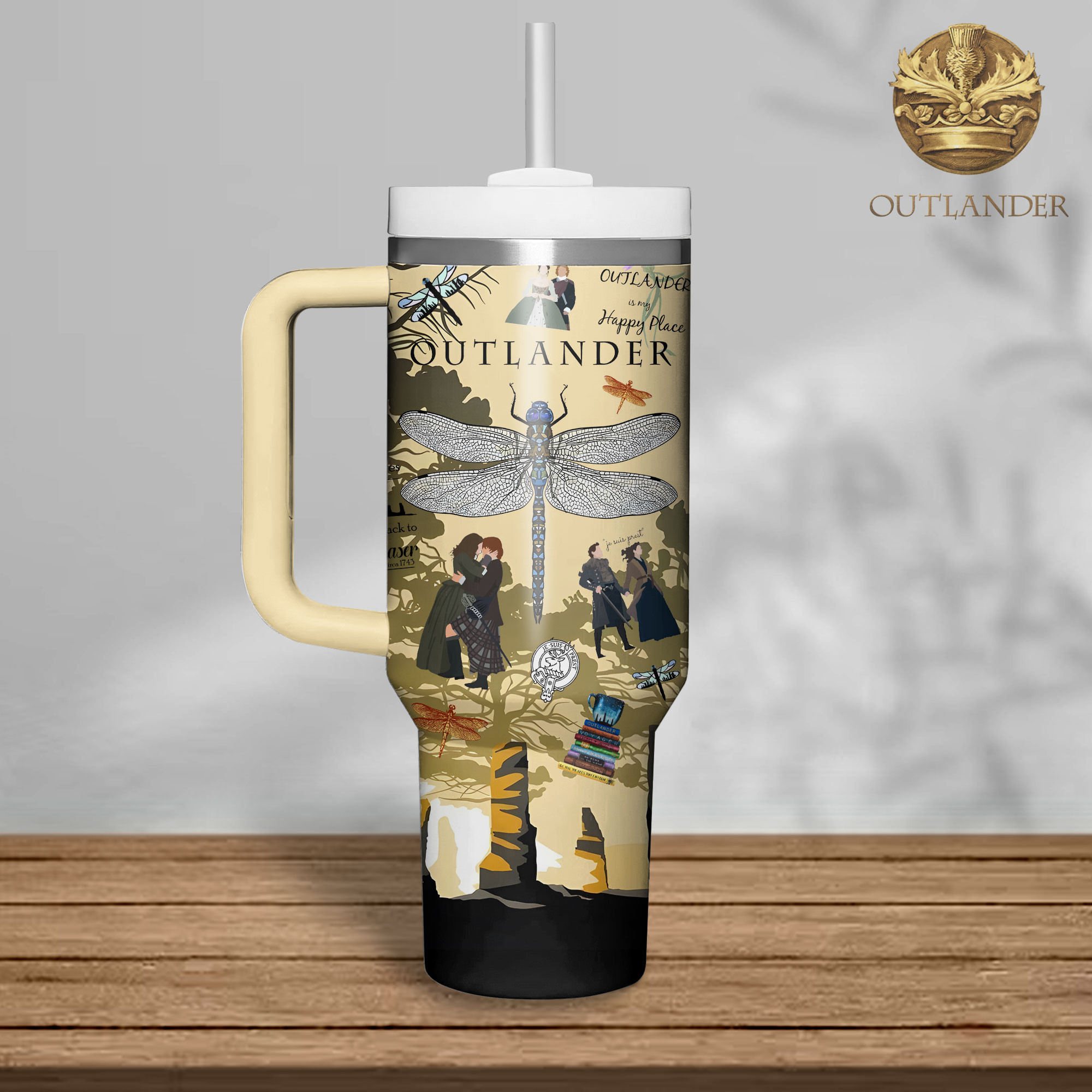 Outlander TV Series Custom Stanley Cup 40 oz 30 oz Tumbler With HandleTVC2301342 - Image 2