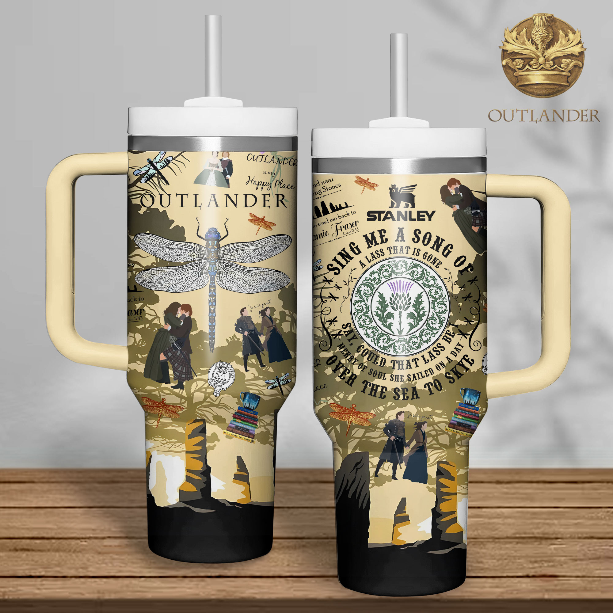 Outlander TV Series Custom Stanley Cup 40 oz 30 oz Tumbler With HandleTVC2301342