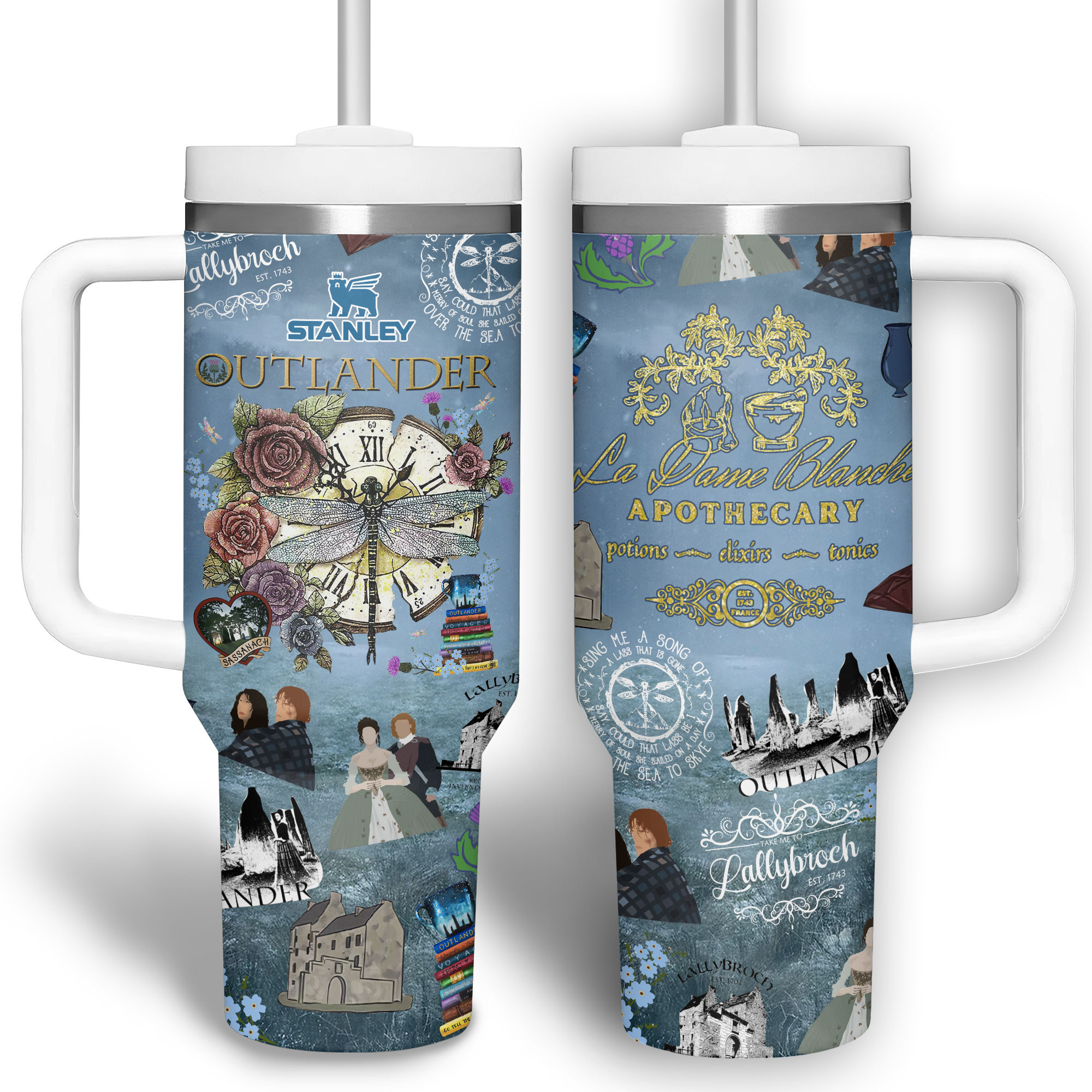 Outlander TV Series Custom Stanley Cup 40 oz 30 oz Tumbler With HandleTVC2301342