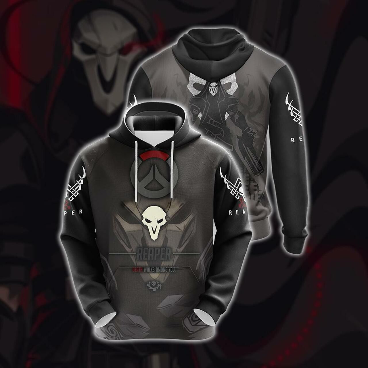 Overwatch - Reaper Unisex 3D All Over Print Hoodie, Zip Hoodie