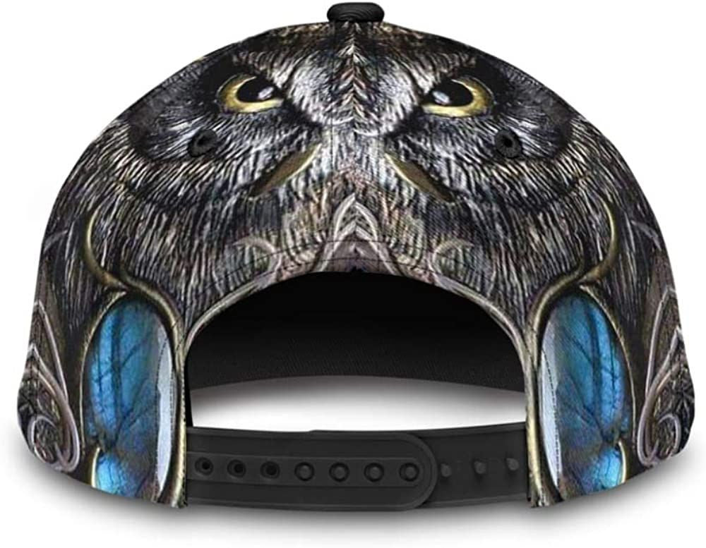 Owl Beautiful Pattern 3D Printed Unisex Hat Classic Cap, Baseball Cap Trucker Hats Custom Hats Gifts For Men & Women