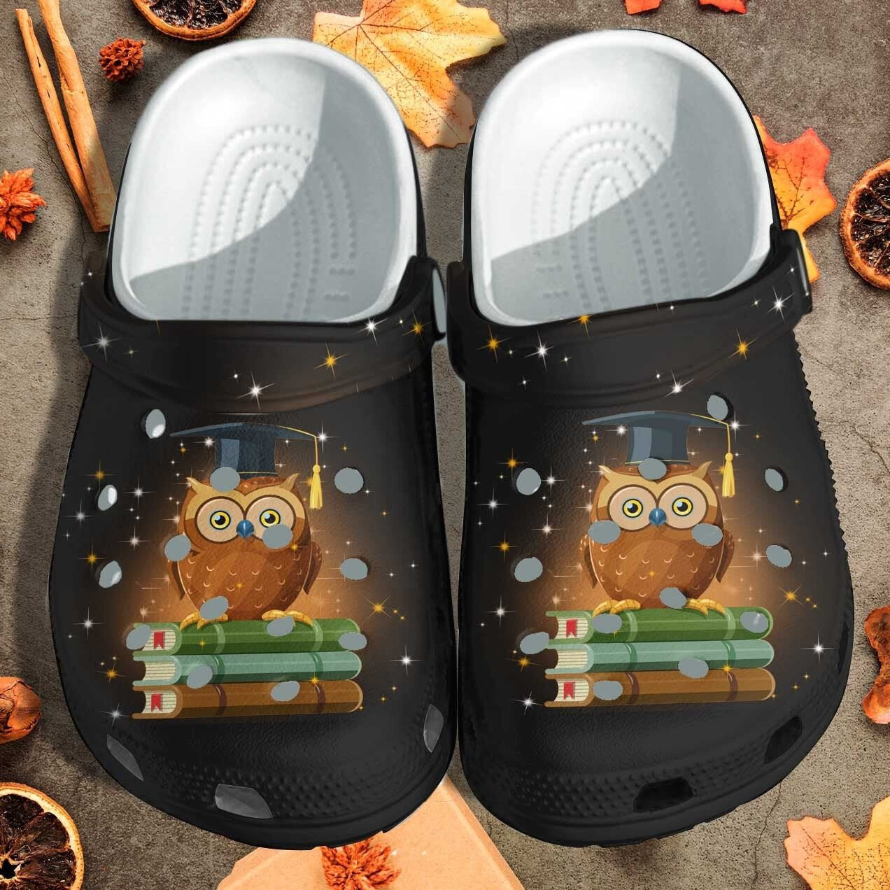 Owl Book Lover Custom Shoes Clogs - Girl Love Book Beach Shoes Clogs Gifts Bookworm Girl