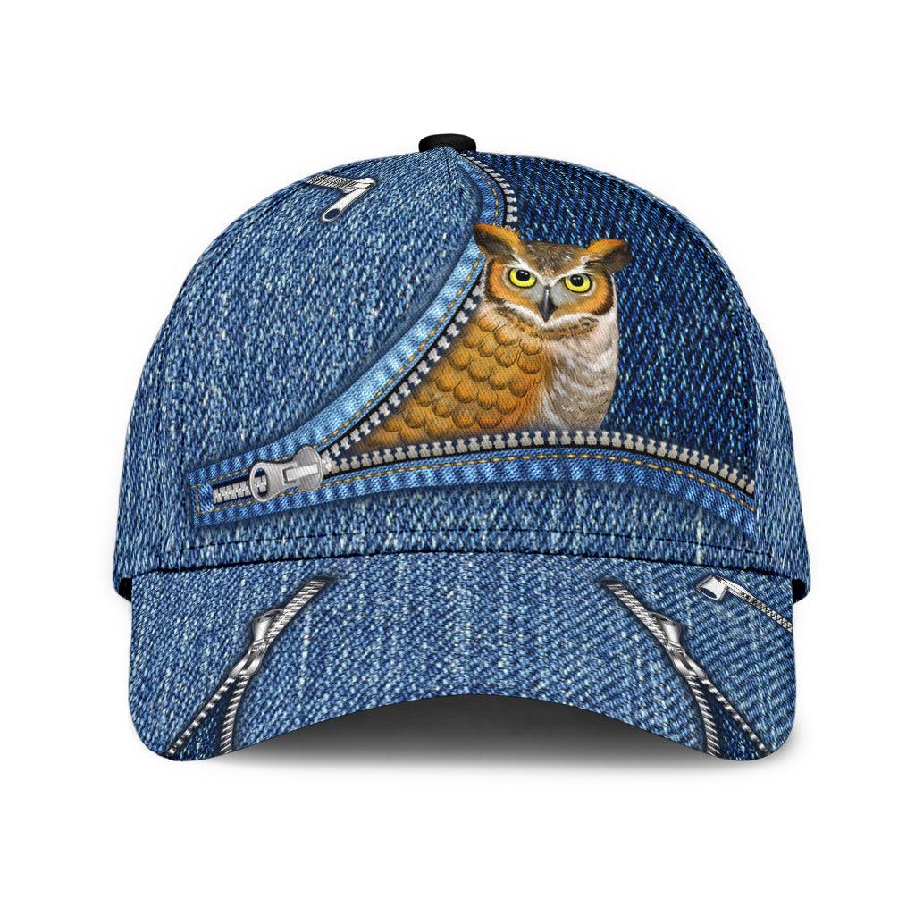 Owl Classic Cap, Gift for Owl Lovers Trucker Hats Custom Hats Gifts For Men & Women