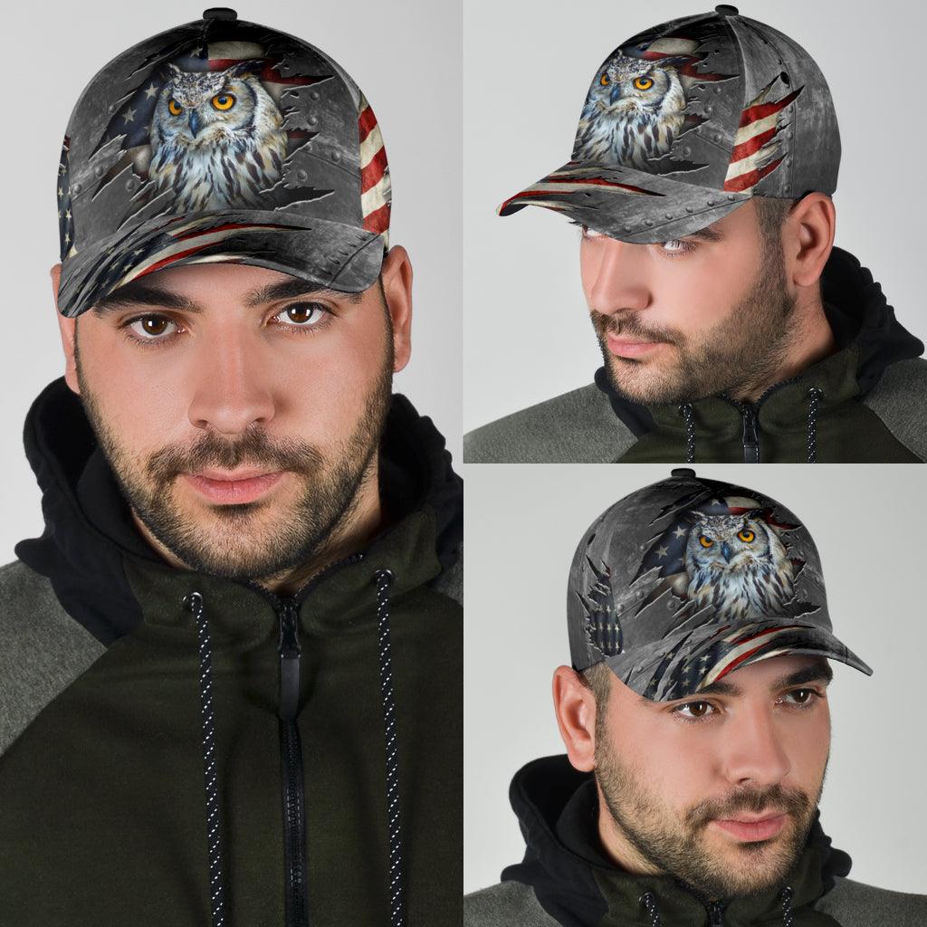 Owl Classic Cap, Gift for Owl Lovers Trucker Hats Custom Hats Gifts For Men & Women