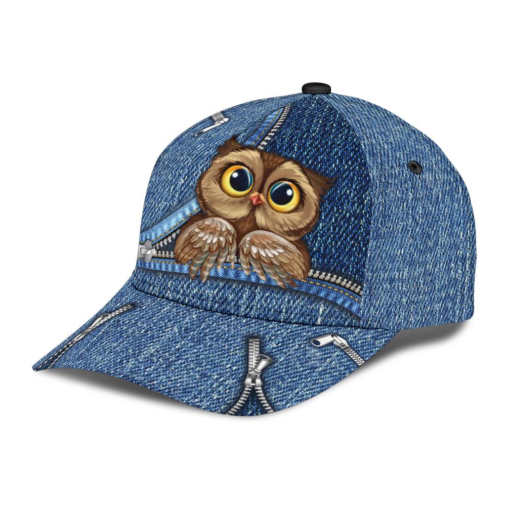Owl Classic Cap, Gift for Owl Lovers Trucker Hats Custom Hats Gifts For Men & Women