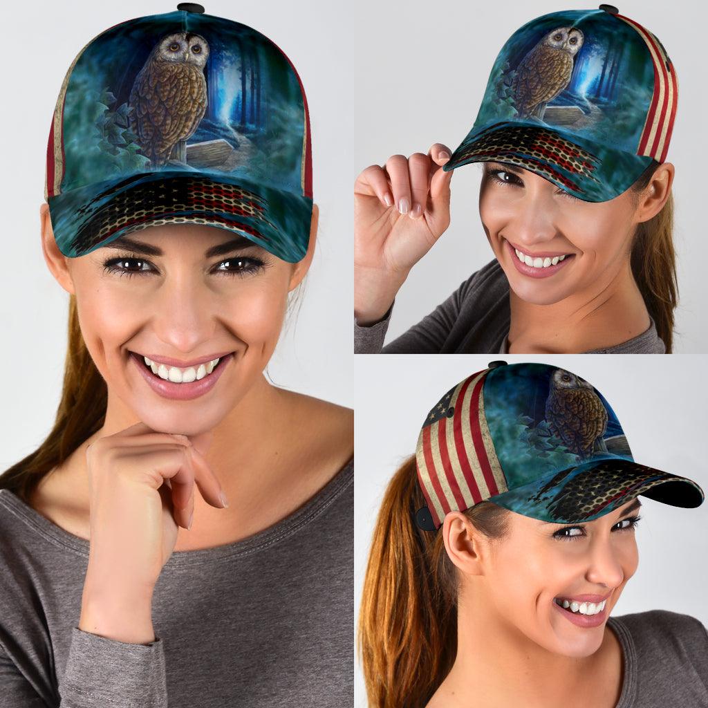 Owl Classic Cap, Gift for Owl Lovers Trucker Hats Custom Hats Gifts For Men & Women