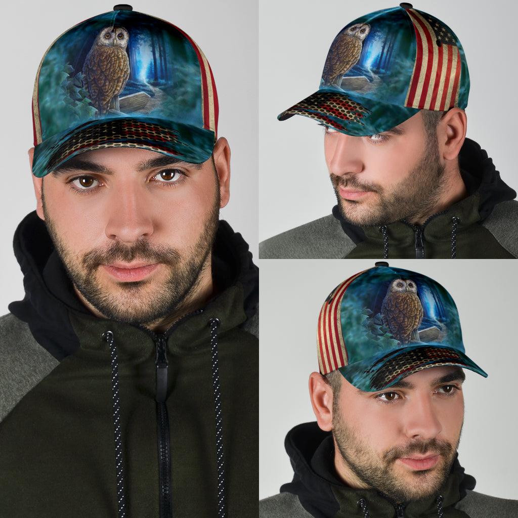 Owl Classic Cap, Gift for Owl Lovers Trucker Hats Custom Hats Gifts For Men & Women