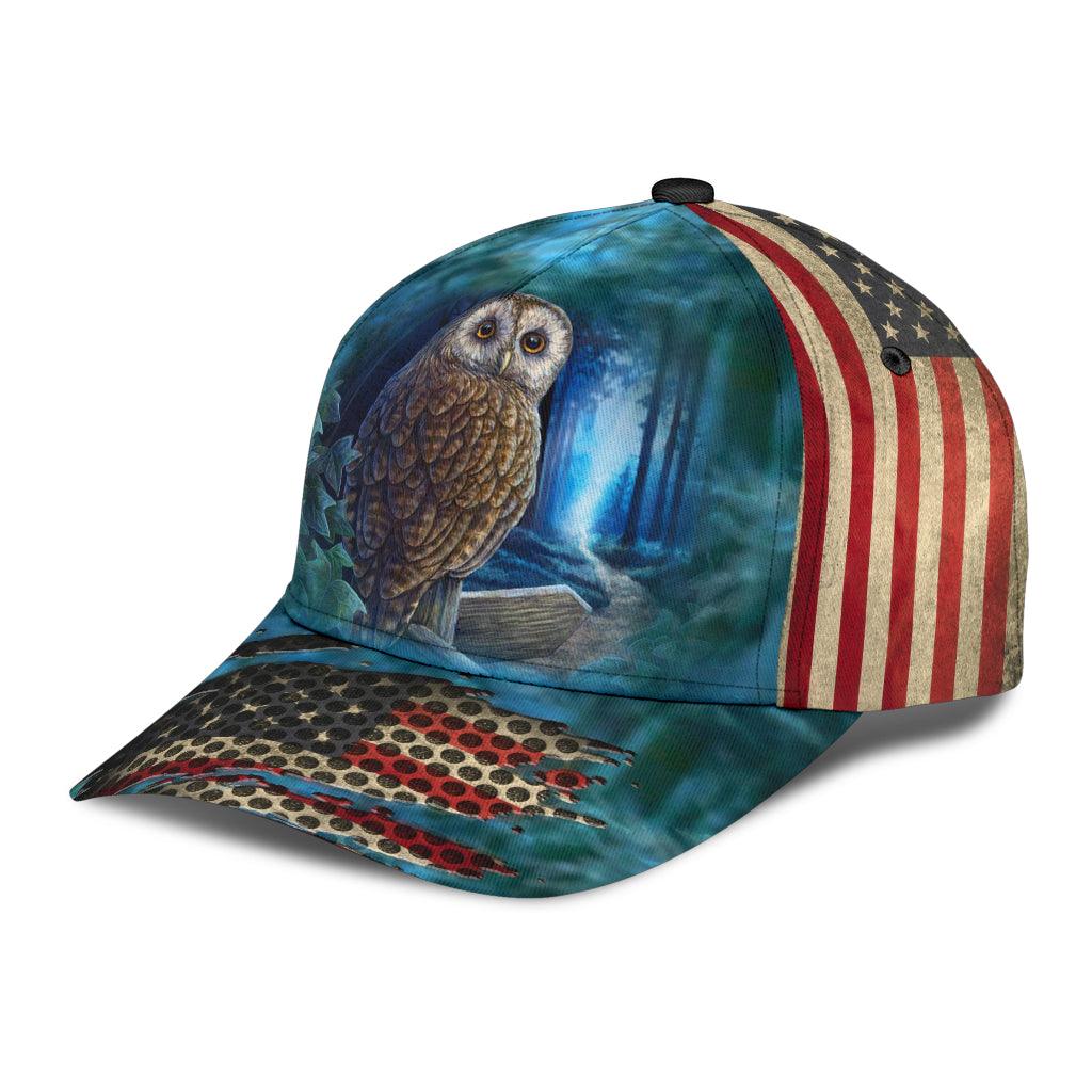 Owl Classic Cap, Gift for Owl Lovers Trucker Hats Custom Hats Gifts For Men & Women