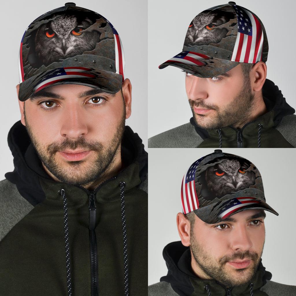 Owl Classic Cap, Gift for Owl Lovers Trucker Hats Custom Hats Gifts For Men & Women