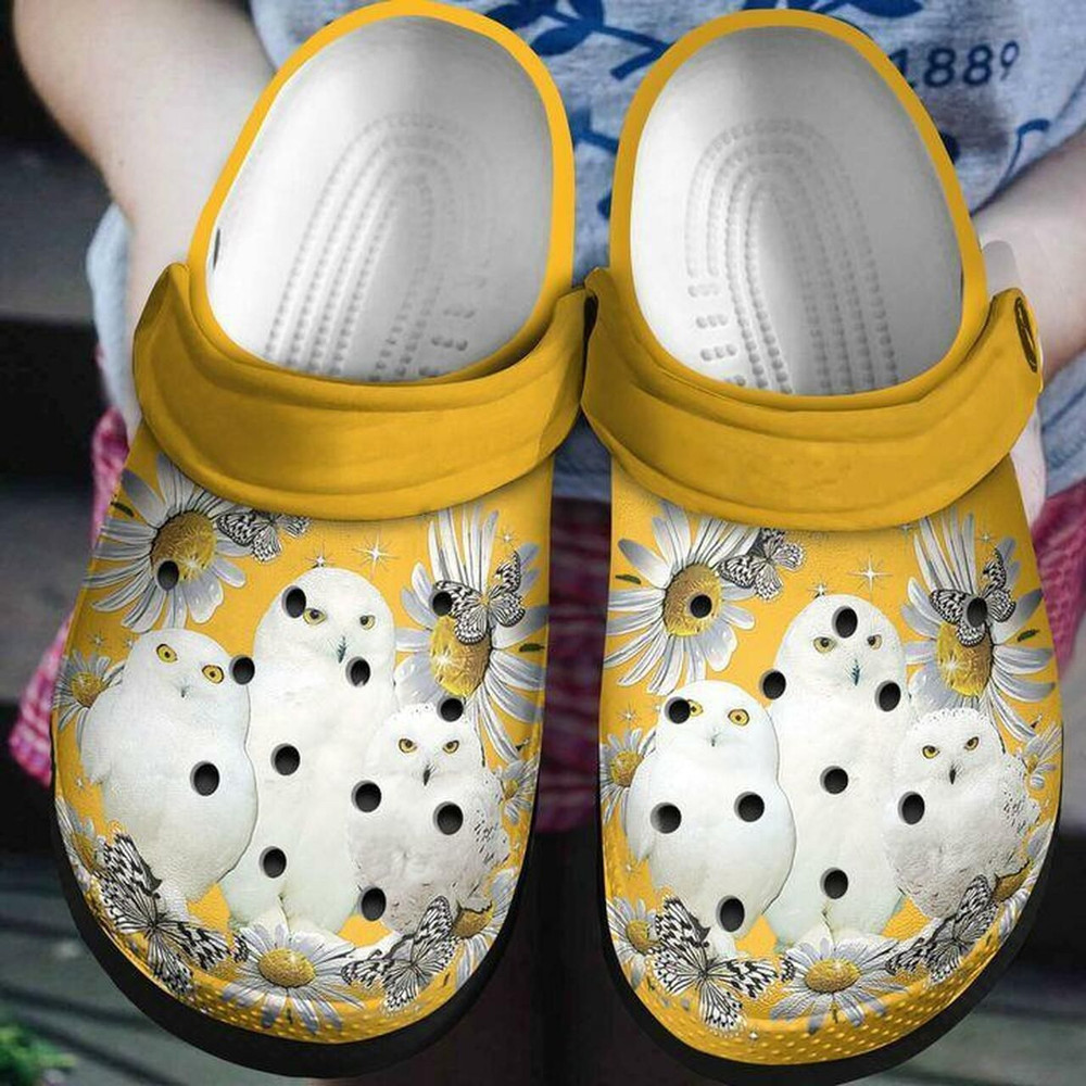 Owl Daisy Personalized 102 Gift For Lover Rubber clog Shoes Comfy Footwear