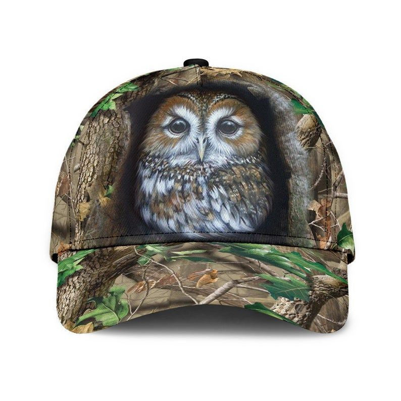 Owl Love Camo Hat Classic Cap 3D Gift For Her, Human Cap, Trending Cap, American Cap Trucker Hats Custom Hats Gifts For Men & Women