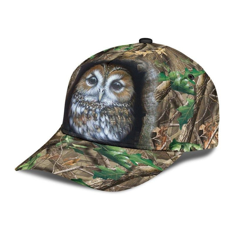 Owl Love Camo Hat Classic Cap 3D Gift For Her, Human Cap, Trending Cap, American Cap Trucker Hats Custom Hats Gifts For Men & Women
