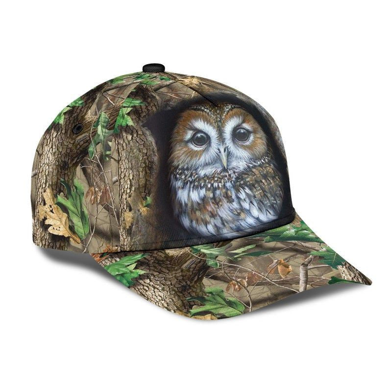 Owl Love Camo Hat Classic Cap 3D Gift For Her, Human Cap, Trending Cap, American Cap Trucker Hats Custom Hats Gifts For Men & Women