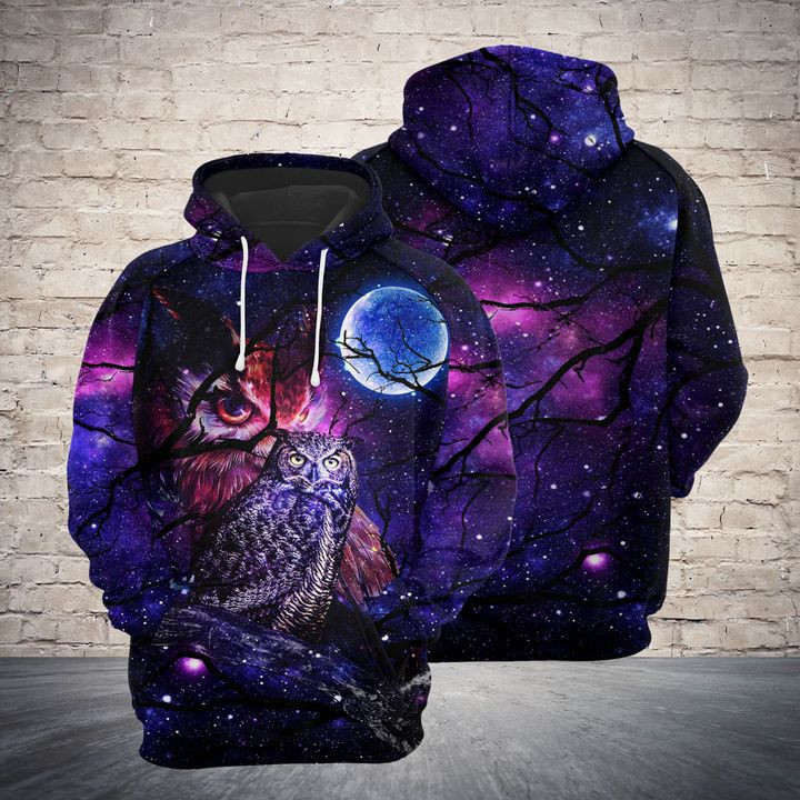 Owl Magic 3D All Over Print Hoodie, Zip Hoodie