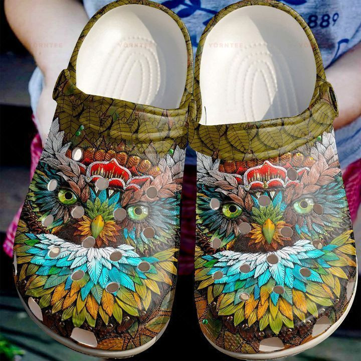 Owl Mystic Gift For Lover Rubber clog Shoes Comfy Footwear