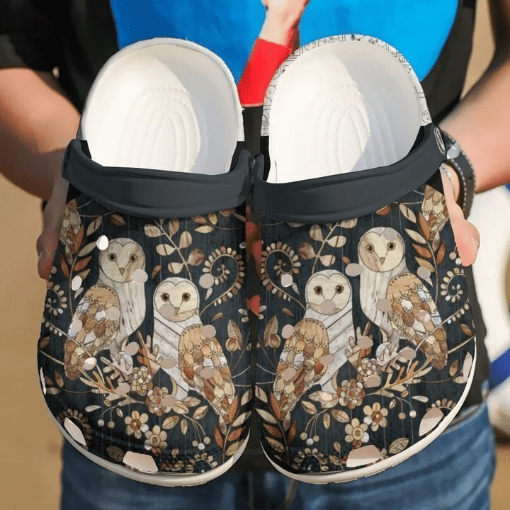 Owl Racing Wooden Classic Clogs Shoes