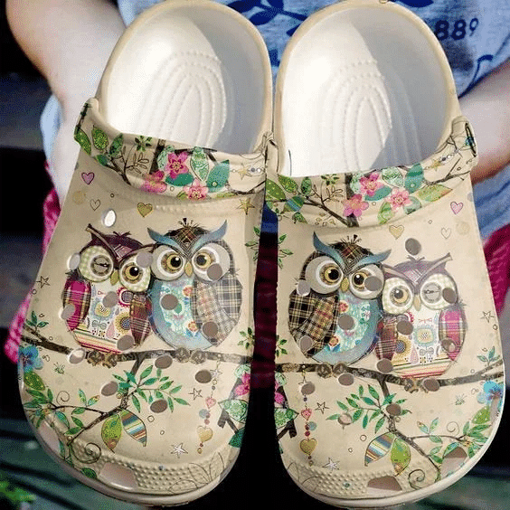 Owls Gift For Fan Classic Water Rubber clog Shoes Comfy Footwear