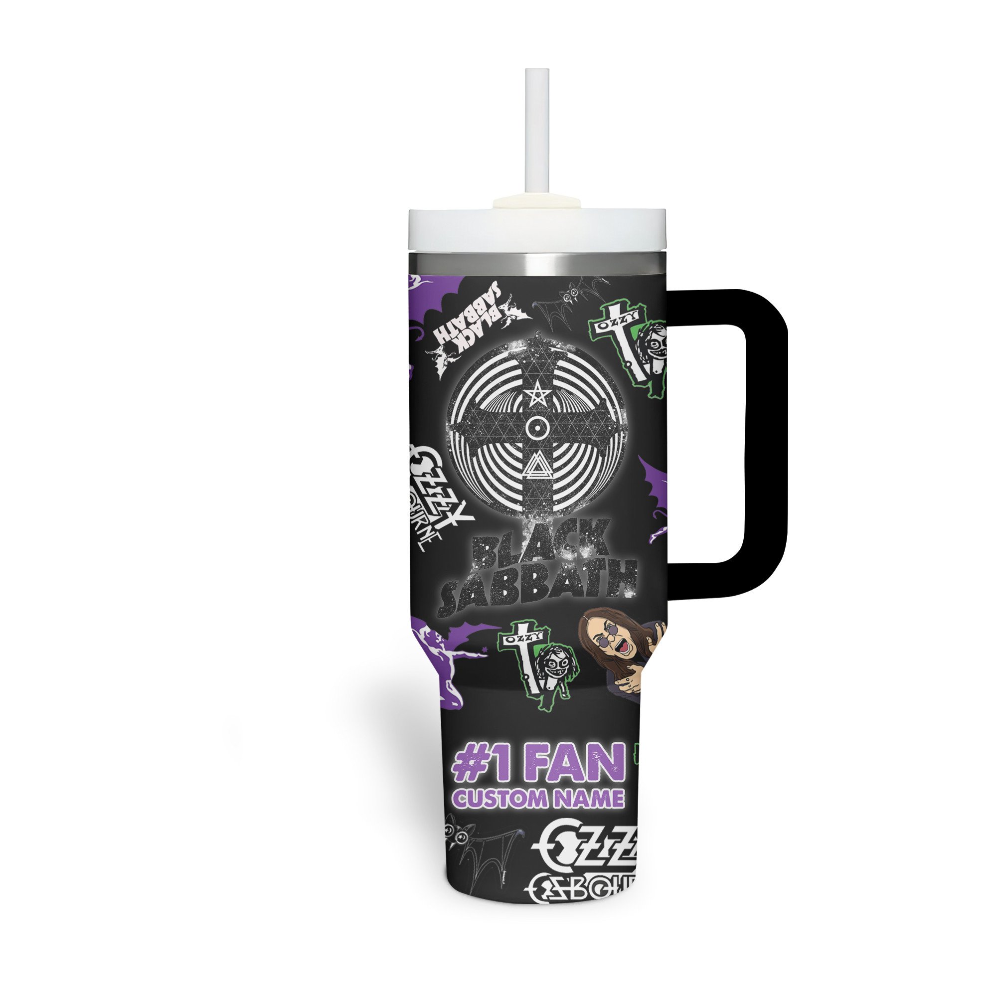 Ozzy Osbourne Music Custom Stanley Cup 40 oz 30 oz Tumbler With HandleTVC230198 - Image 2