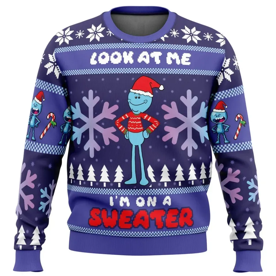 P rick Look at me I'm on a Sweater Ugly Christmas Sweater, Christmas Gift