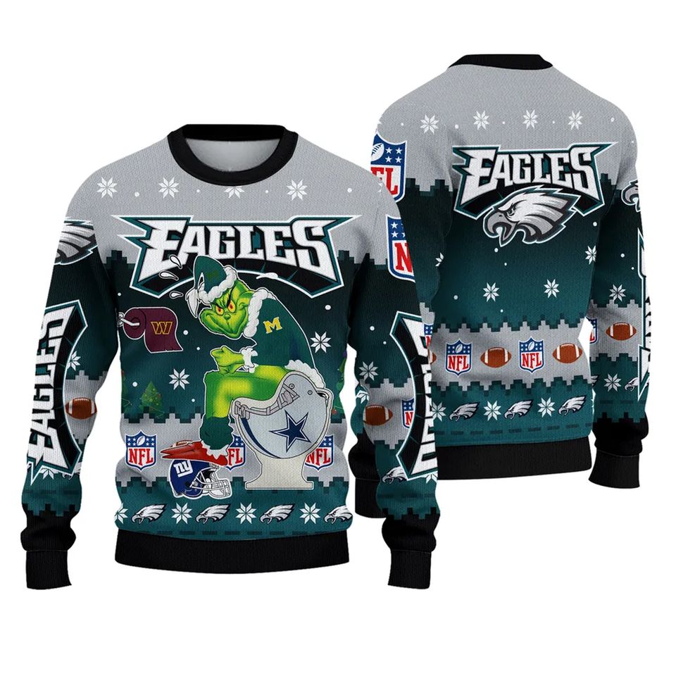 P.Eagles Funny Christmas Ugly Sweater