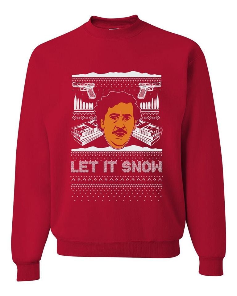 Pablo Escobar Let It Snow Sweater
