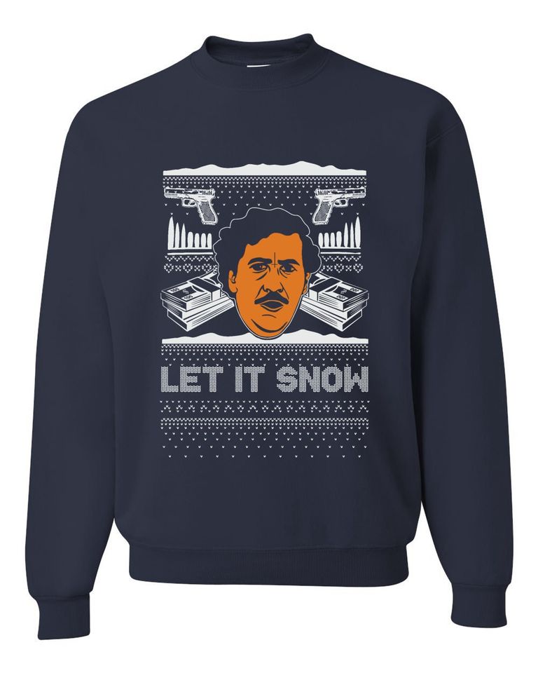 Pablo Escobar Let It Snow Sweater - Image 6