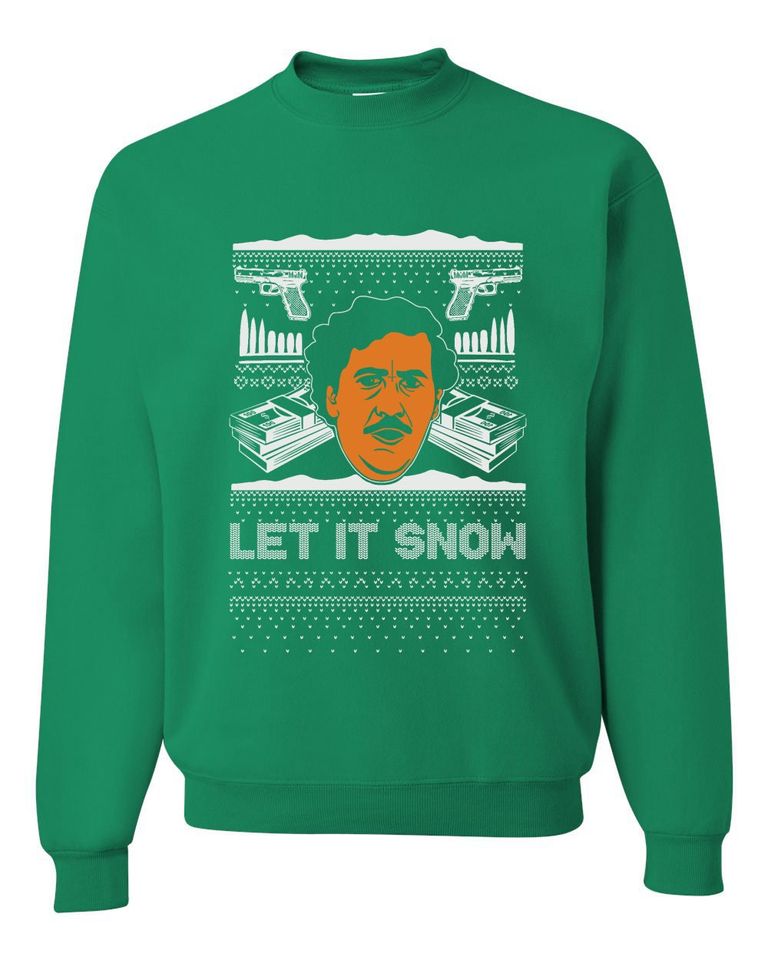 Pablo Escobar Let It Snow Sweater - Image 4