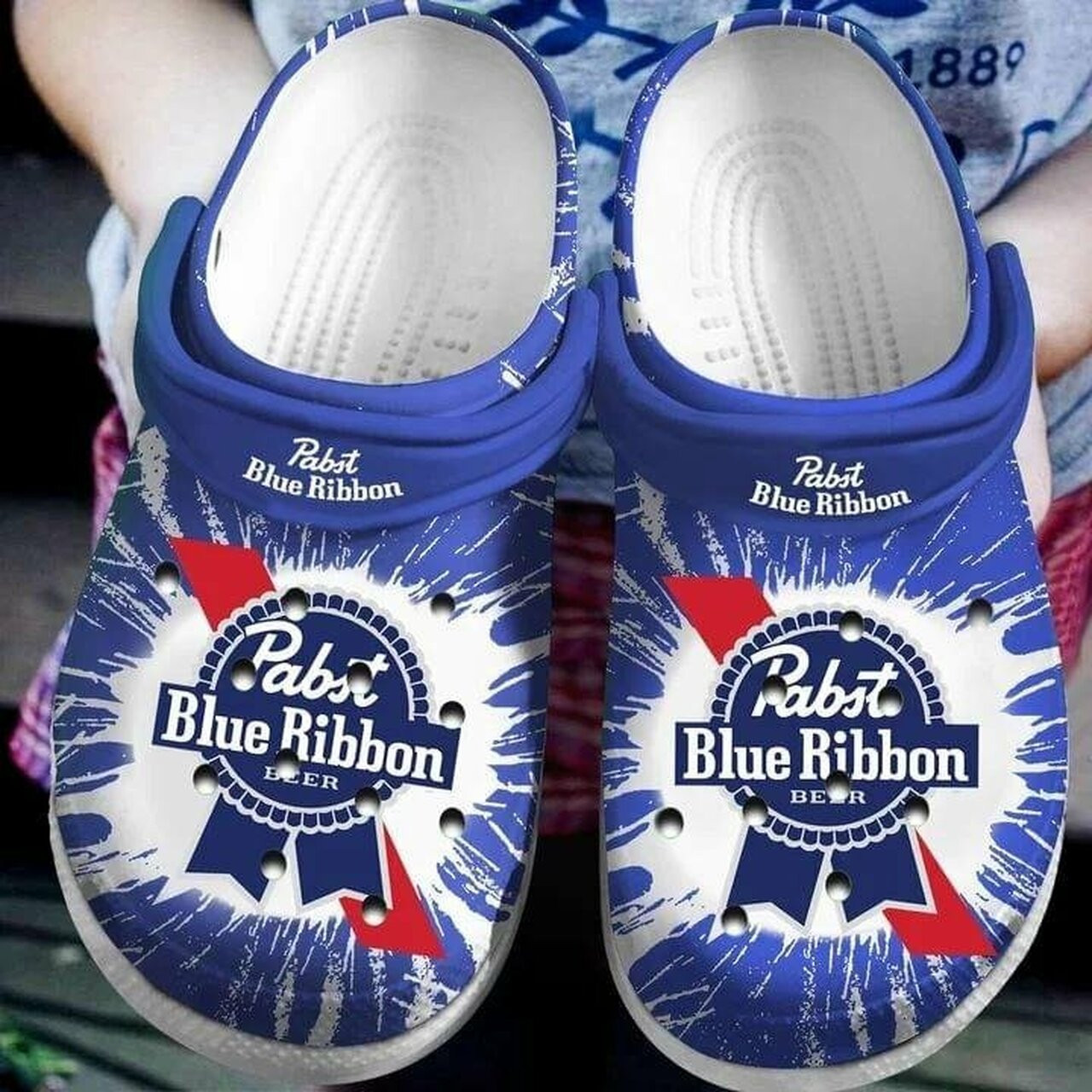 Pabst Blue Ribbon Beer Crocband Clog Shoes For Men Women
