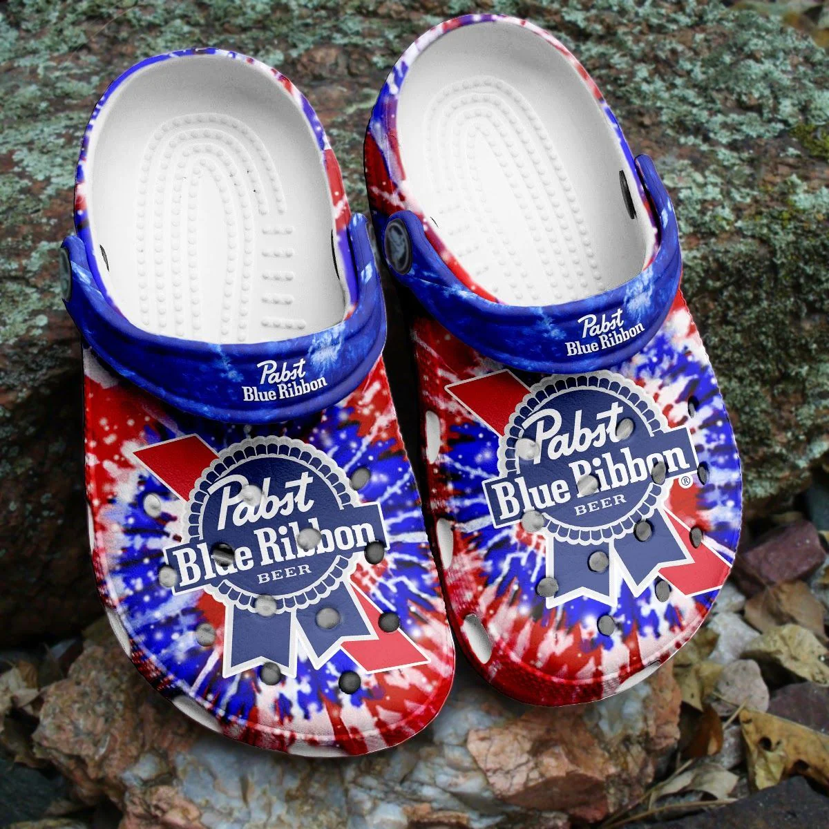 Pabst Blue Ribbon Beer Crocband Crocs Clogs Comfortable Shoes For Men Women