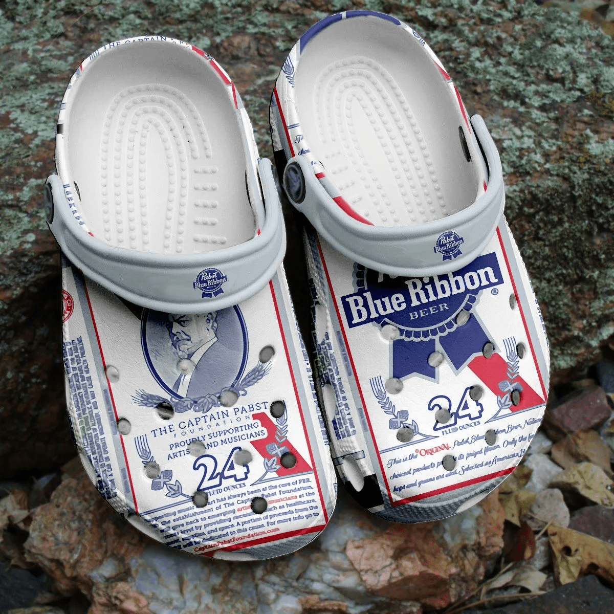 Pabst Blue Ribbon Beer Crocband Crocs Comfortable Shoes Clogs For Men Women