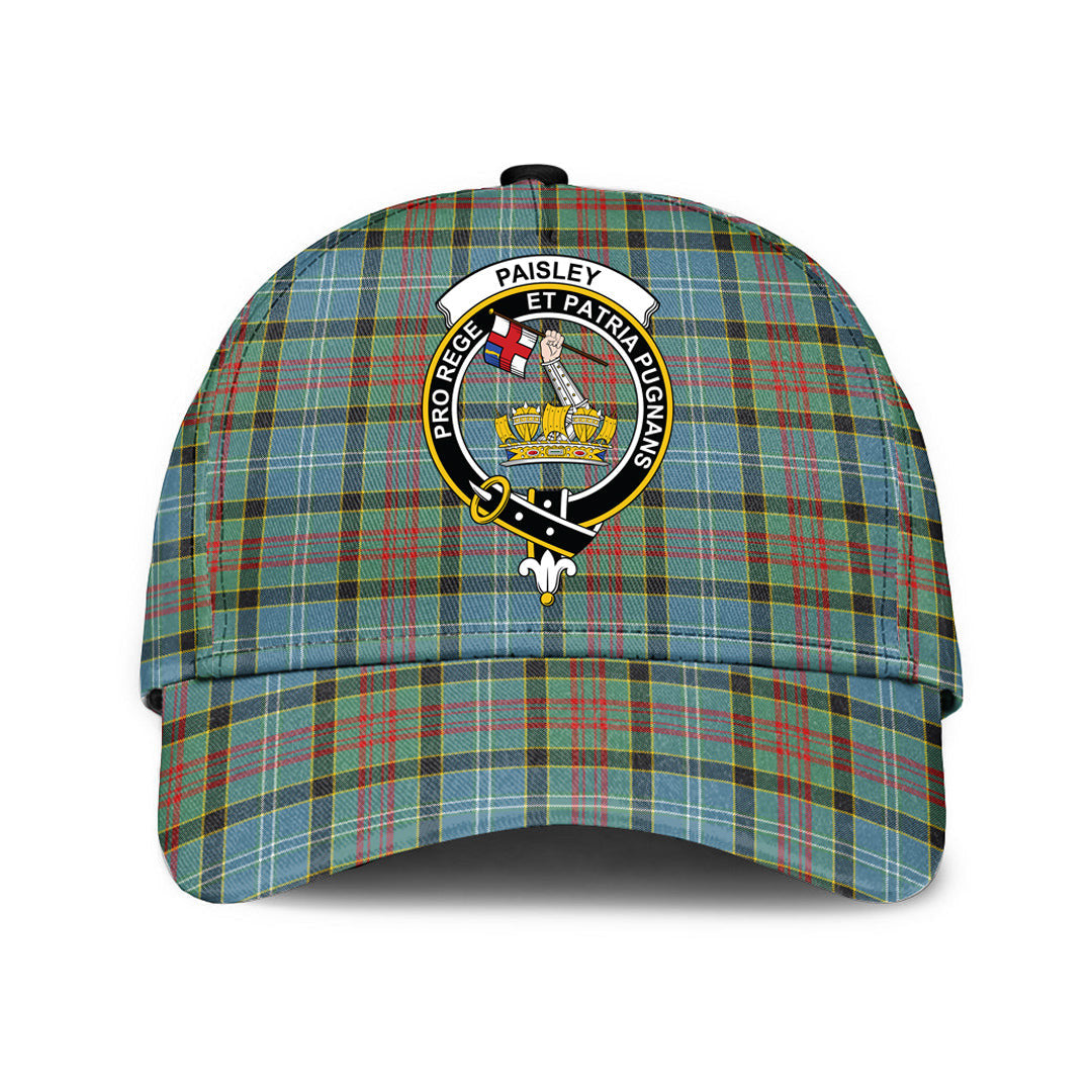 Paisley District Tartan Baseball Cap, Tartan Plaid Cap with Family Crest K23 Trucker Hats Custom Hats Gifts For Men & Women