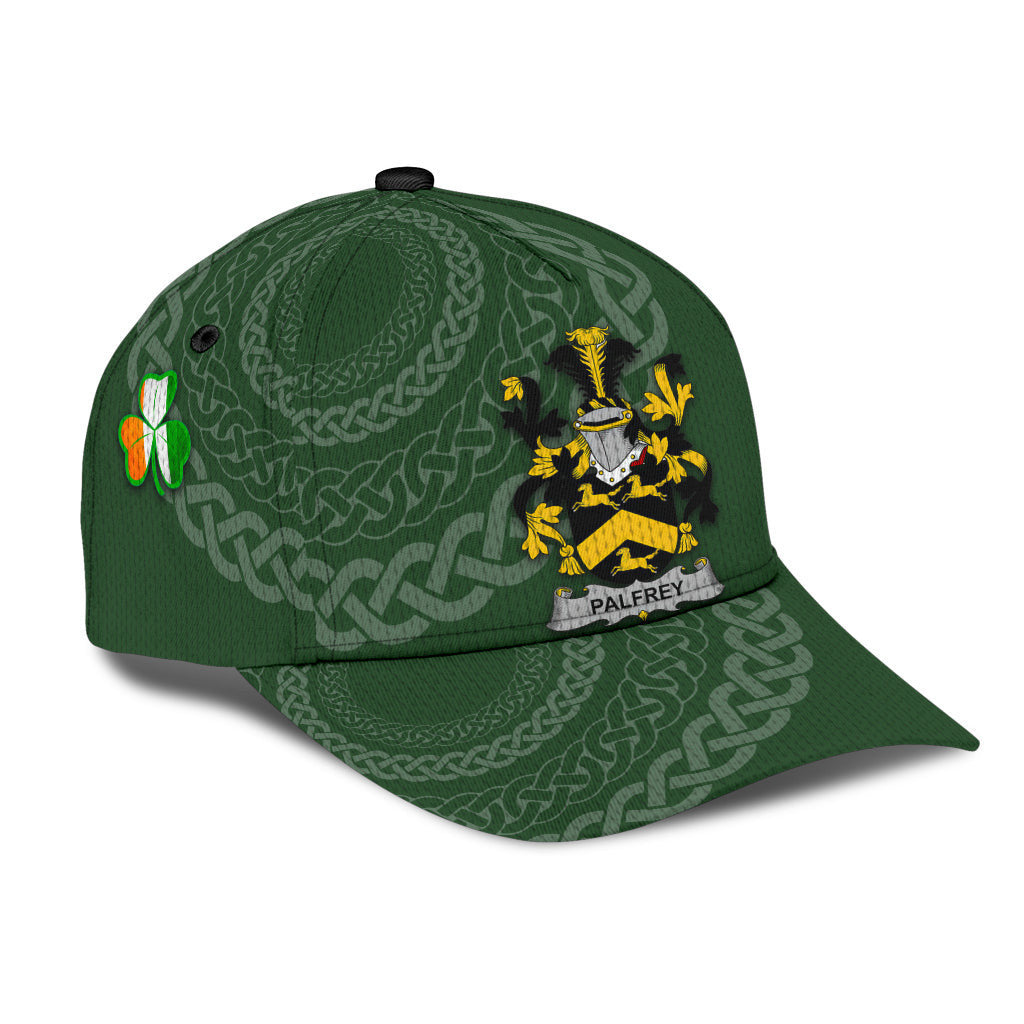 Palfrey Coat Of Arms - Irish Family Crest St Patrick's Day Hat Classic Cap Trucker Hats Custom Hats Gifts For Men & Women