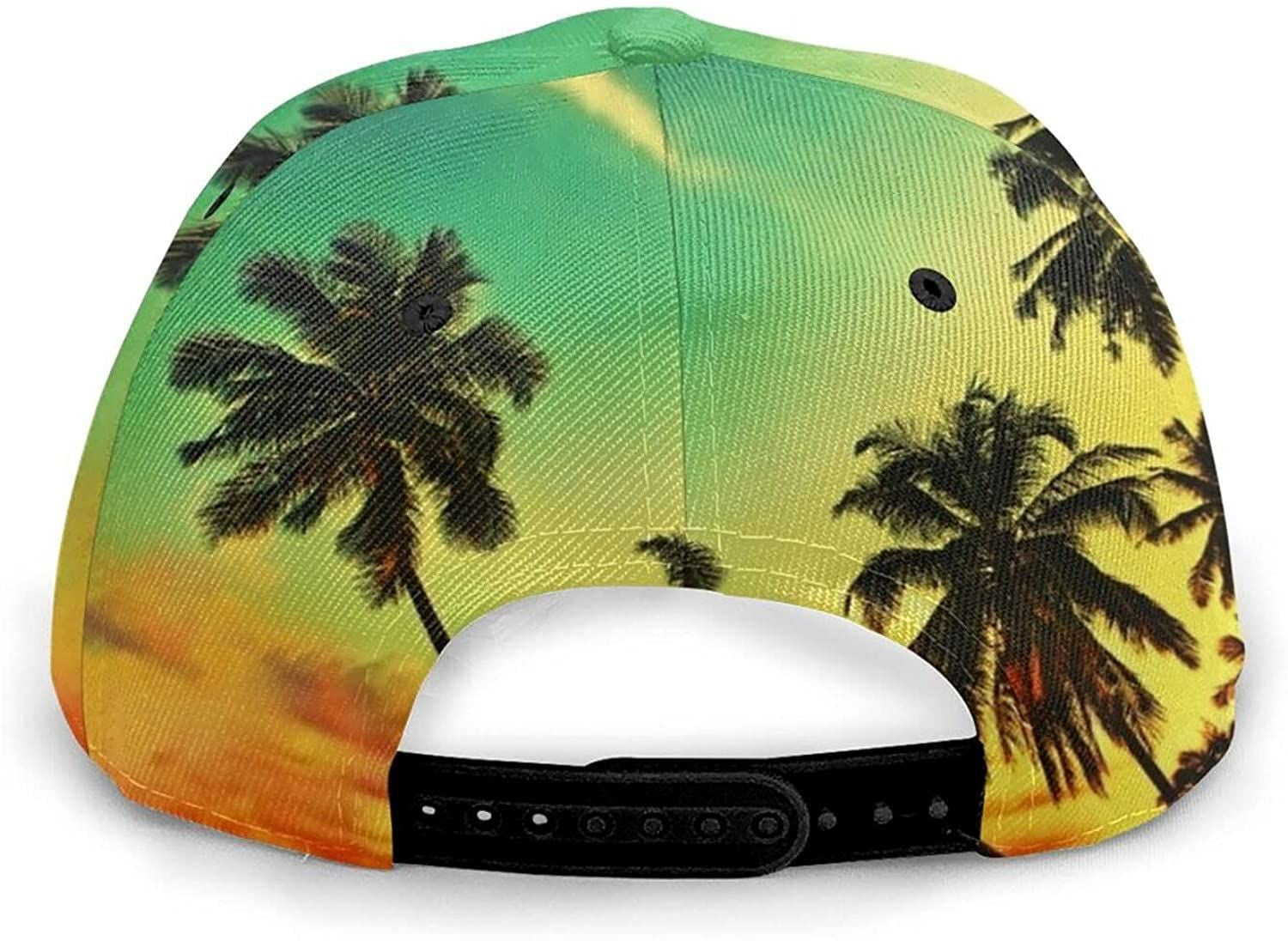 Palm Trees Unisex 3D Printing Classic Baseball Cap Snapback Flat Trucker Hats Custom Hats Gifts For Men & Women