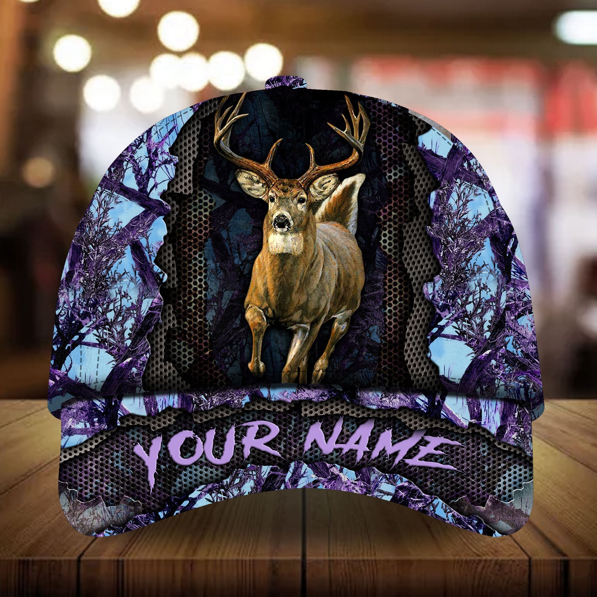 Paloto Gurieli Deer Hunting Hats 3D Multicolored Camo Personalized Trucker Hats Custom Hats Gifts For Men & Women