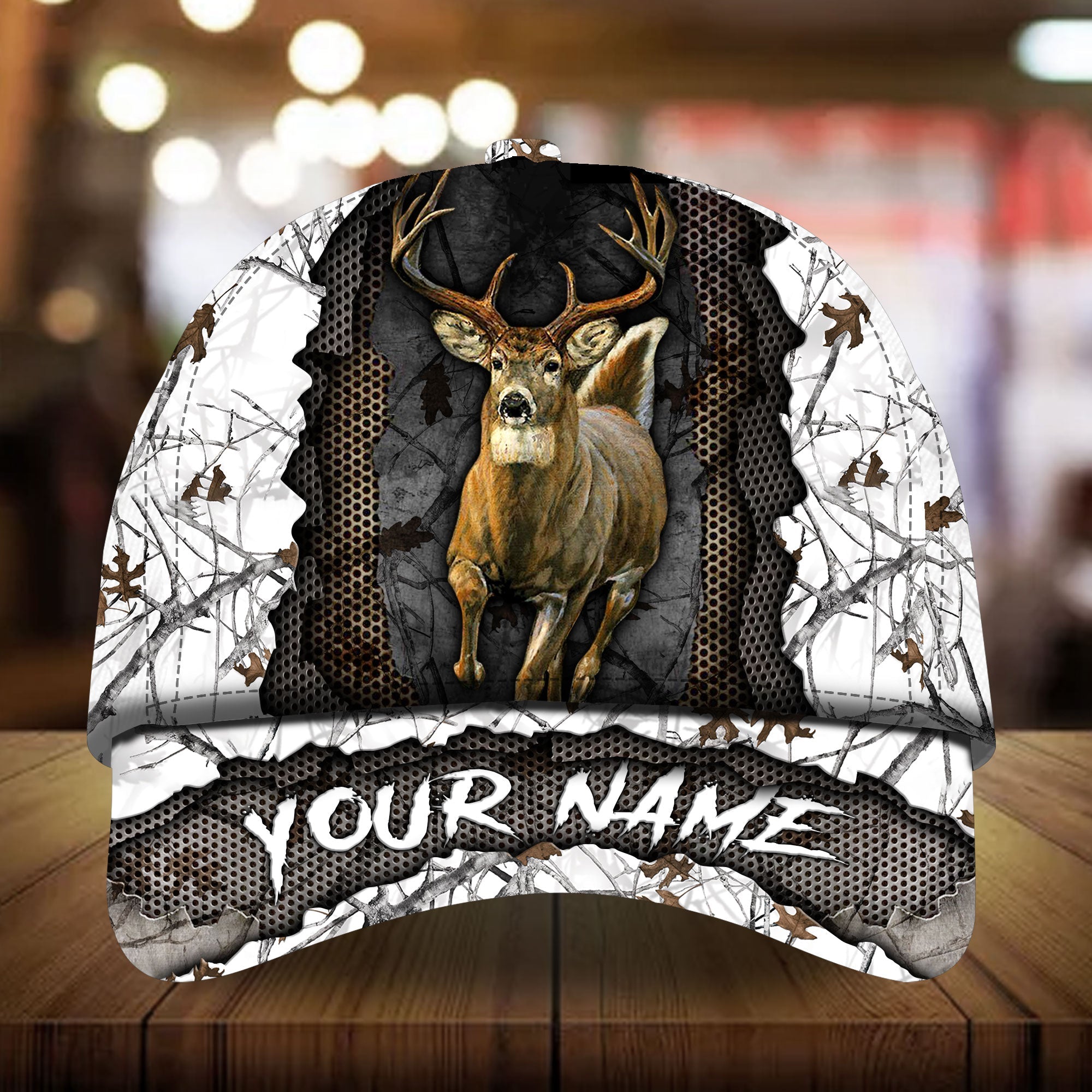 Paloto Gurieli Deer Hunting Hats 3D Multicolored Camo Personalized Trucker Hats Custom Hats Gifts For Men & Women