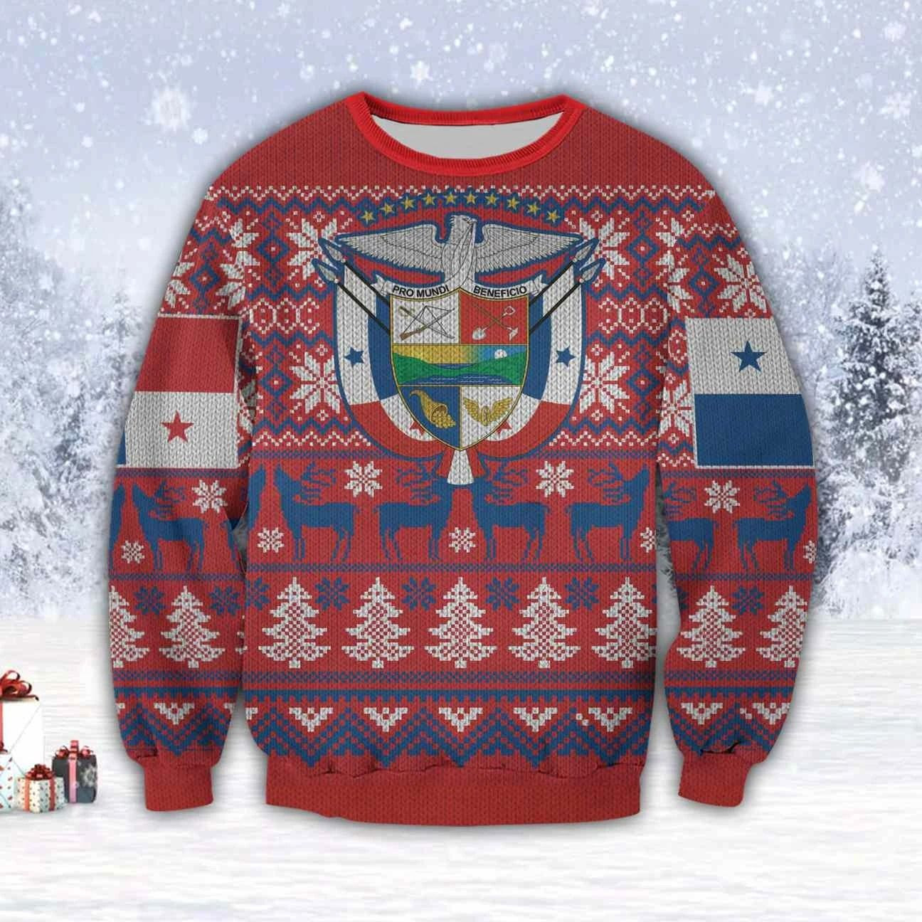 Panama Ugly Christmas Sweater Adult 3D Funny Matching for family