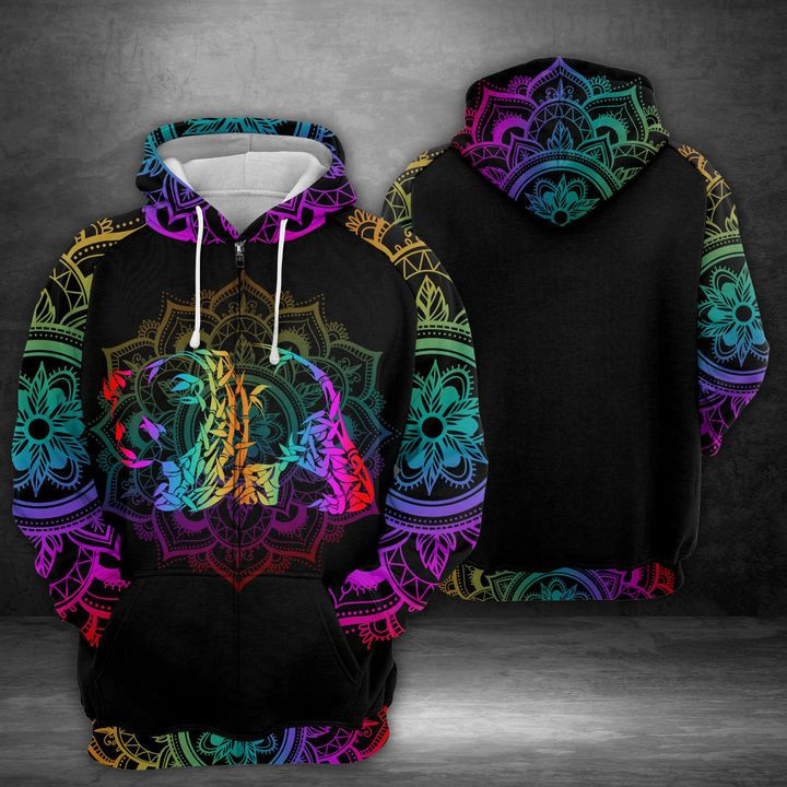 Panda Bamboo 3D All Over Print Hoodie, Zip Hoodie