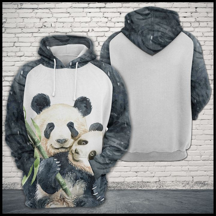 Panda Family 3D All Over Print Hoodie, Zip Hoodie