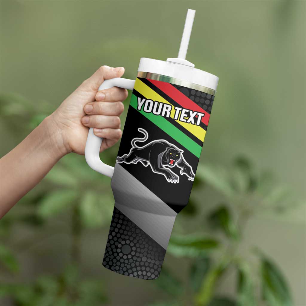 Panthers Rugby 2024 Mascot With Trophy Go Champions Aboriginal Art Custom Stanley Cup 40 oz 30 oz Tumbler With HandleTVC2301318 - Image 4