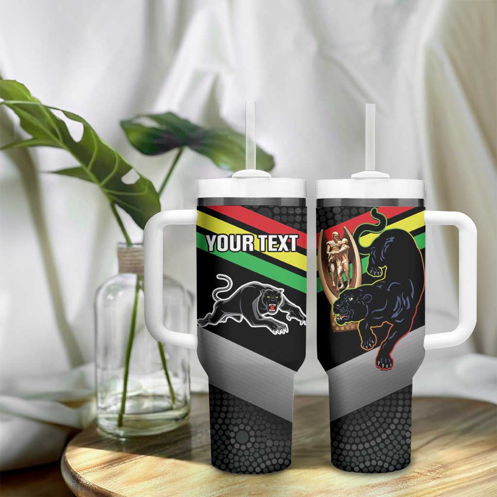 Panthers Rugby 2024 Mascot With Trophy Go Champions Aboriginal Art Custom Stanley Cup 40 oz 30 oz Tumbler With HandleTVC2301318 - Image 9