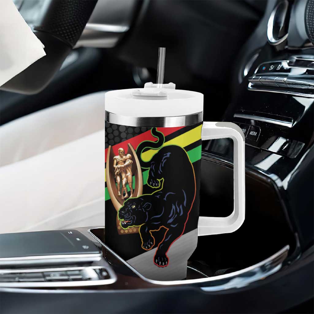 Panthers Rugby 2024 Mascot With Trophy Go Champions Aboriginal Art Custom Stanley Cup 40 oz 30 oz Tumbler With HandleTVC2301318 - Image 8