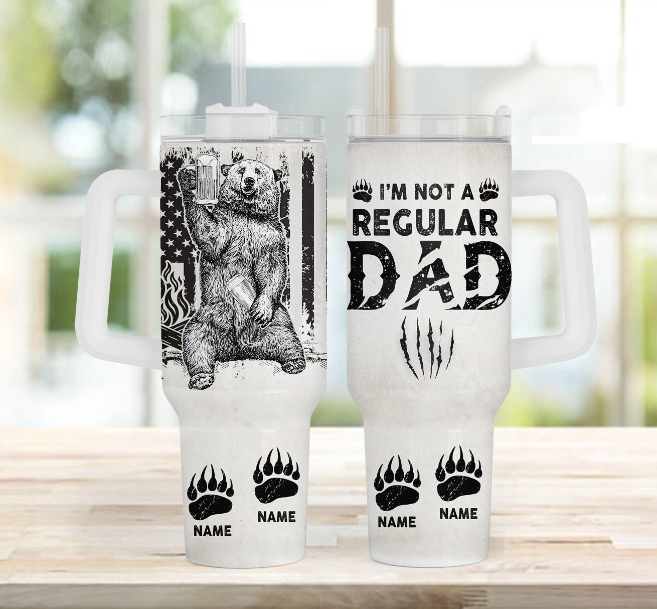 Papa Bear Custom Stanley Cup 40 oz 30 oz Tumbler With HandleTVC2301958