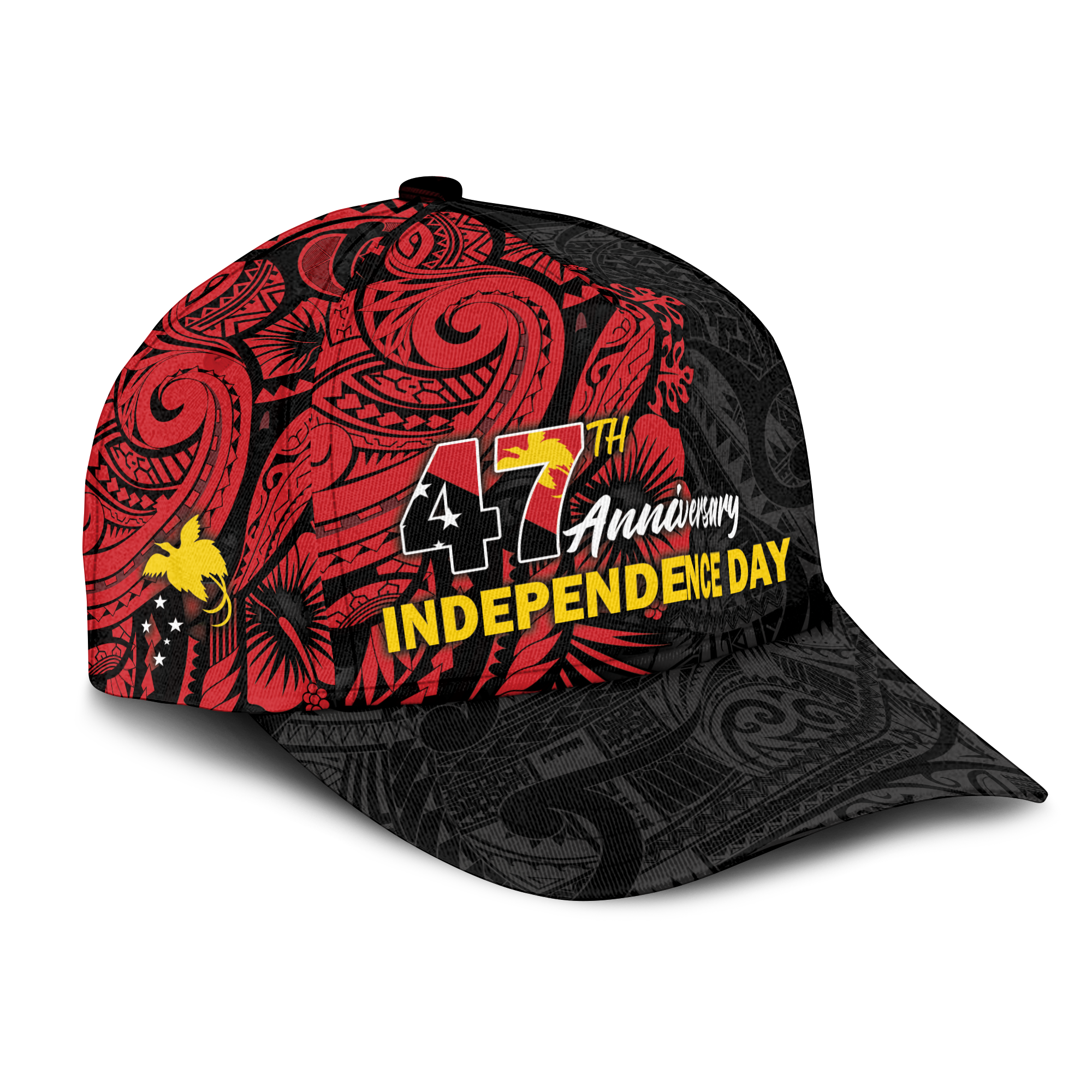 Papua New Guinea 47th Independence Day Bird Of Paradise Cap - LT2 Trucker Hats Custom Hats Gifts For Men & Women