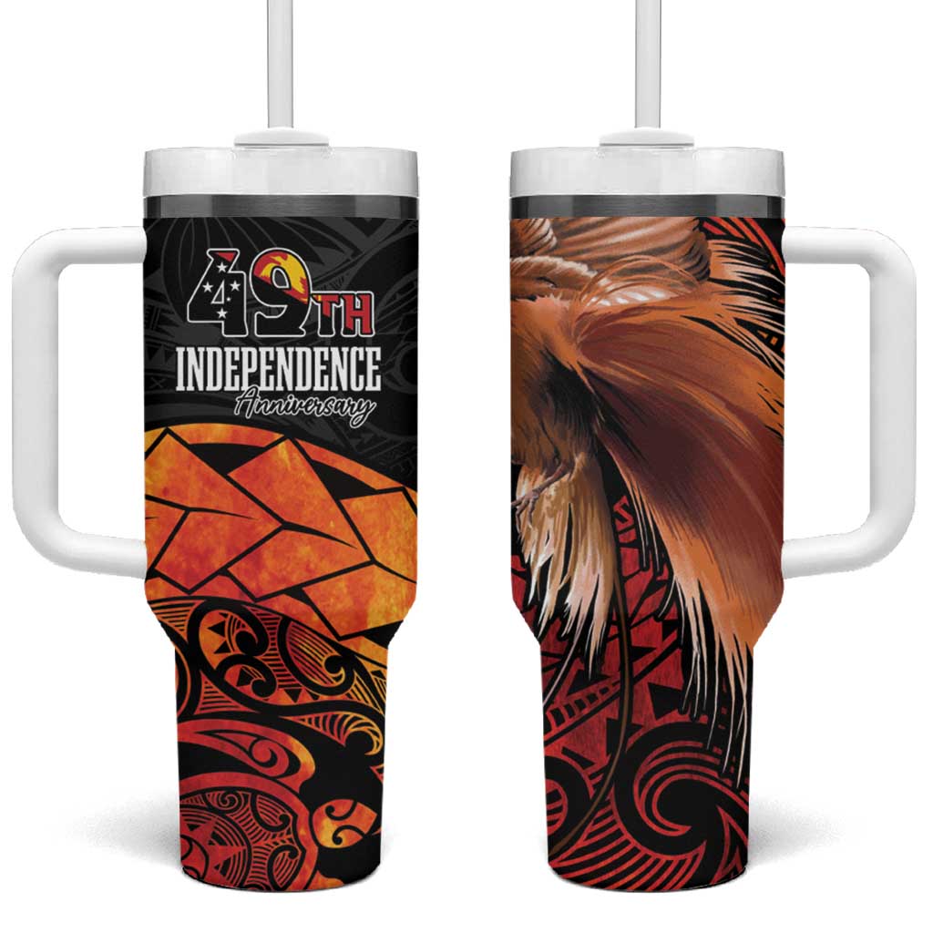 Papua New Guinea Grunge 49th Independence Anni Custom Stanley Cup 40 oz 30 oz Tumbler With HandleTVC2301385