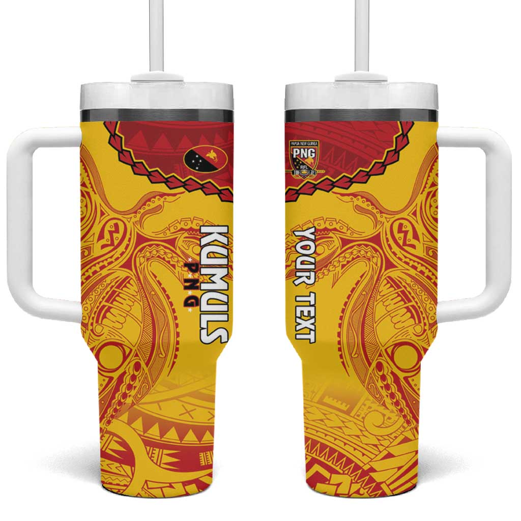 Papua New Guinea Rugby Go Kumuls PNG Polynesian Custom Stanley Cup 40 oz 30 oz Tumbler With HandleTVC2301361