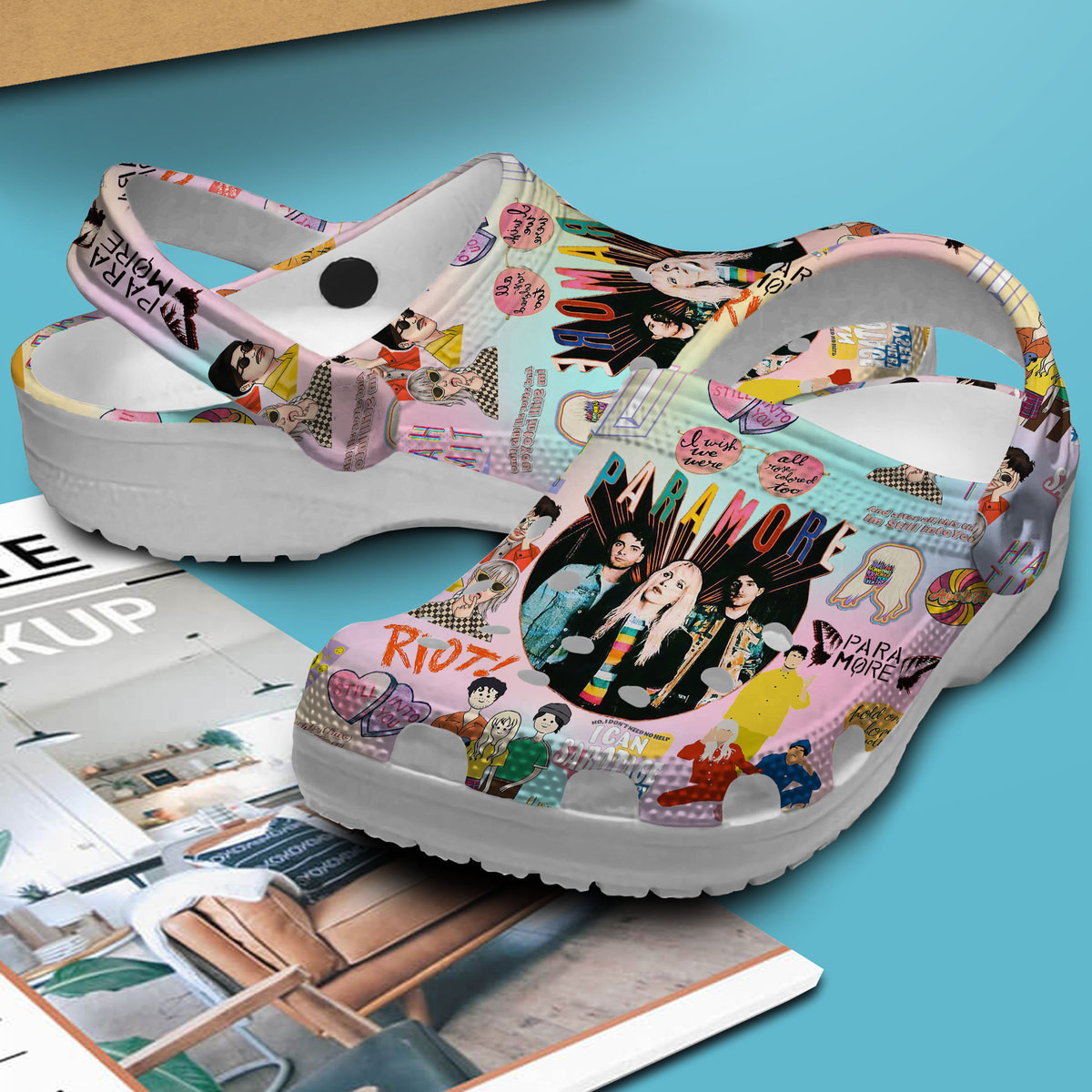 Paramore Music Crocs Crocband Clogs Shoes Comfortable For Men Women and Kids - Image 3